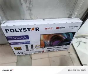 Brand New Polystar Pv‐Tg43fhdvid 43′′ Smart Tv
