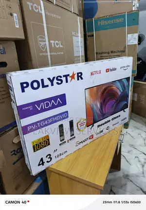 Polystar Pv-Tg43fhdvid Tv – 43′′ Smart, Two Remotes