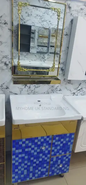 Luxury Dining Cabinet With Mirror, Shelve