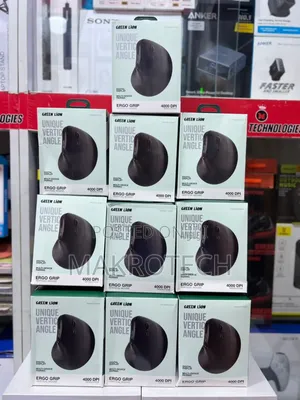 Greenlion Ergo Grip Vertical Mouse - Black