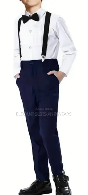 Shirt ,Trouser With Suspender and Bowtie for Kids