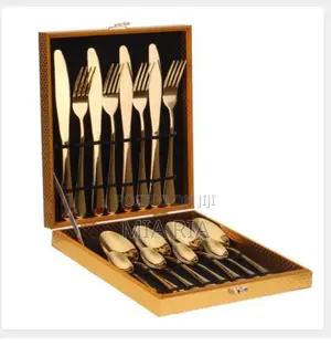 16pcs Gold Box Cutlery