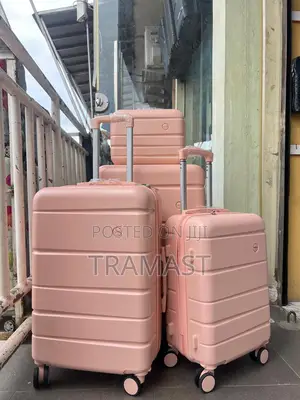 3-pieces Rubber Luggage Set + Travel Kit