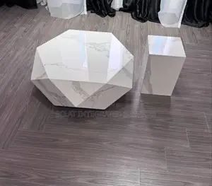 Marble Stone Center Table and Side Stool
