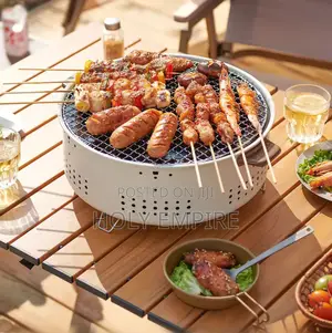 Round Barbecue Stove Portable Charcoal Fire Stove