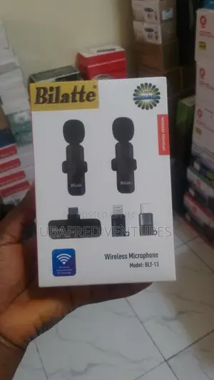Bilatte Double Wireless Lapel Microphone Tie Mic