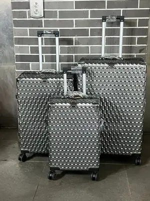 Set of 3 Aluminum Arch Colors Luggage Box