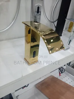 Gold Sensor Basin Mixer Faucet