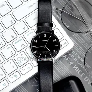 Casio Quality Luxury Men Genuine Leather Wristwatch