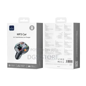 Wiwu Mp3 Car A+C Fast Wireless Car Charger