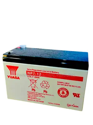 Yuasa 12v 7ah Backup Power Battery For Alarm Ups Systems