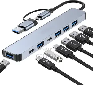 7 in 1 Multiport Usb-C Hub Splitter Adapter