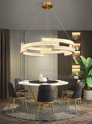 Luxury Led Modern Crystal Chandelier 600mm (Gold)