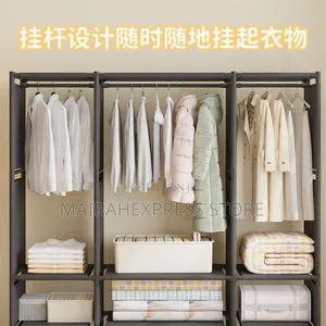 Heavy-Duty Large Capacity Wardrobe Closet. (Alv33n1)