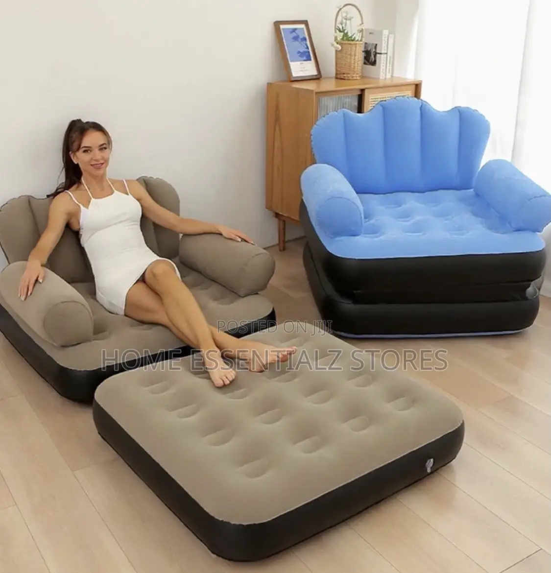 Inflatable Sofa Bed With Automatic Pump