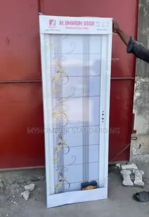 Aluminium Toilet Door (Full Glass)