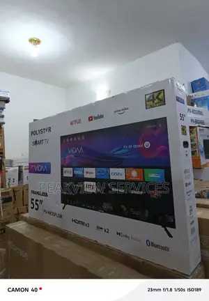 Original Polystar 55′′ Smart Tv – Bluetooth, Airplay Support