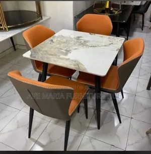 Marble Dinning Table and Chairs.