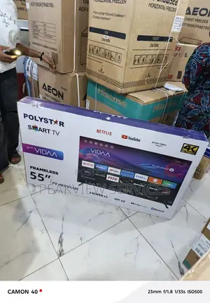 Polystar 55′′ Smart Tv –Smooth Streaming, Noise Reduction