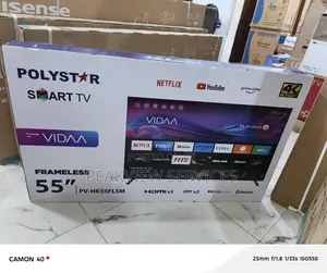 Tech Upgrade! Polystar 55′′ Smart Tv – Bluetooth 5.0