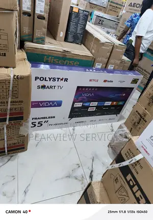 Elegant Polystar 55” Smart Led Tv – Frameless Build