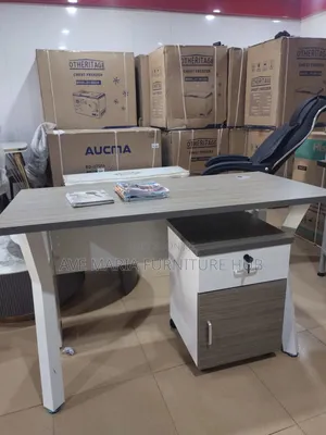 New Modern Office Metal Table With Drawers.