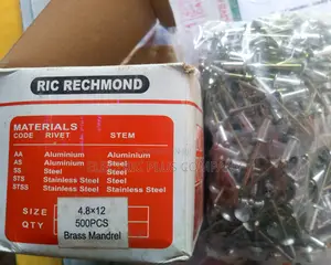 Rivet Pin Aluminum Steel 4.8mm X 12
