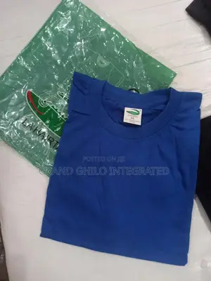 Royal Blue Plain Round Neck Shirt