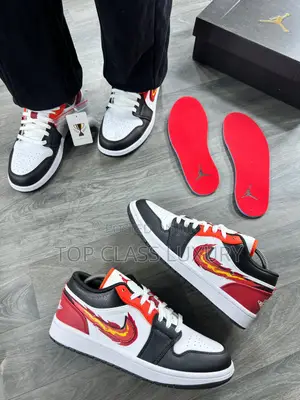 Original Nike Air Jordan 1 Low Born to Fly“Fla Ming Swoosh