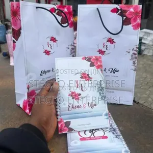 Quality Printing of Jotters Paper Bag for Weddings