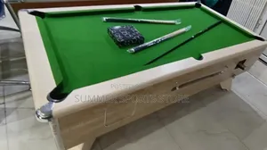 7ft Green Top Switch Marble and Coin Operated Snooker Board
