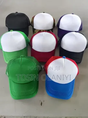 New Design Two Colour Mesh Face Cap