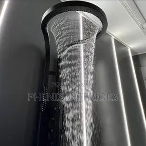 Tornado Rainfall Modern Shower Panels With Jet