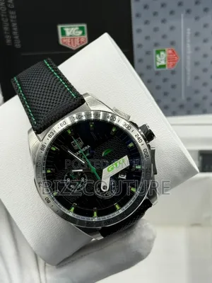 Original Tag Heuer Faux Leather Strap Watch In Store