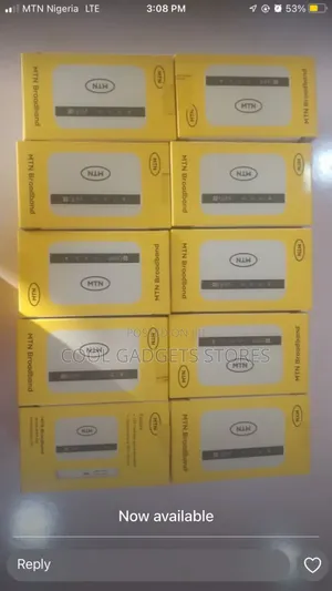 Brand New MTN 4g Mifi Wifi + 30gb Data Bonus (Mtn Sim Only)
