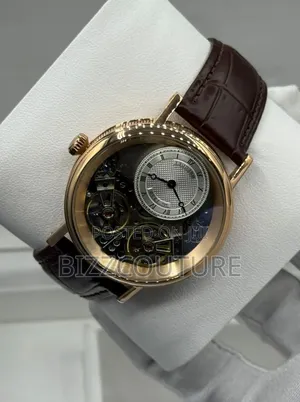 Original Breguet Mechanical Brown Genuine Leather Watch