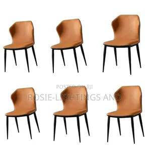 New Modern Dinning Chairs -Orange Color ( by 6 Chairs)