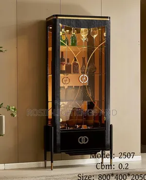 New Modern Living Room Glass Display Wine Cabinet
