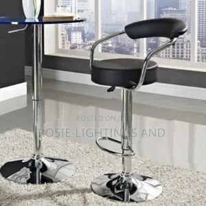 Simple Chrome Stainless Bar Stool With Backrest