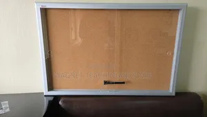 60x90cm Cork Surface Wall Mounted Bulletin Glass Board