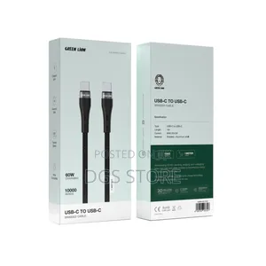 Green Lion Usb C to Usb C Braided Cable 1m