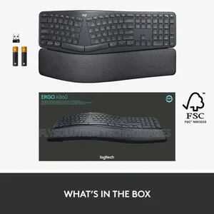 Logitech Ergo Wireless Keyboard - Black