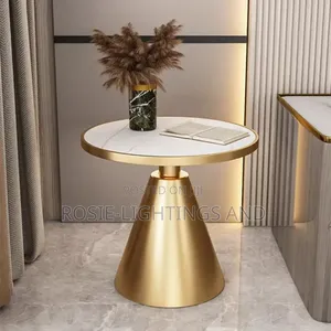 Modern Luxury Marble Top / Metal Side Stool