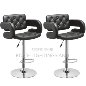 Adjustable High Kitchen Counter Bar Stool With Armrest