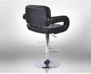 Adjustable High Kitchen Counter Bar Stool With Armrest