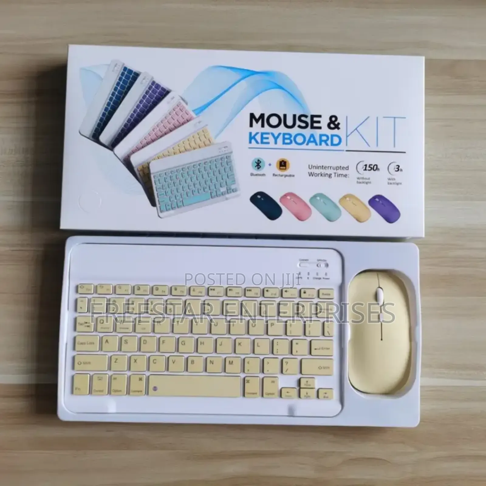 Rechargeable Bluetooth Keyboard Mouse Kit Wireless