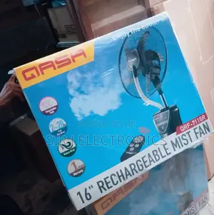 16" Qasa Rechargeable Water/Mist Fan
