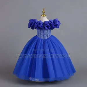 Blue Corset Ceremonial Graduation Dress