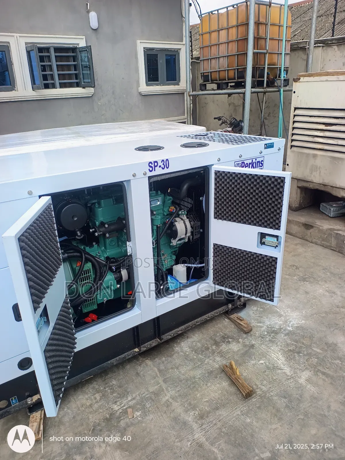 Perkins 30kva Soundproof Diesel Generator