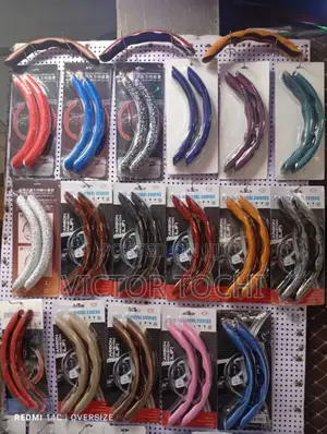 Universal Car Steering Wheel Clip Cover Carbon Fiber